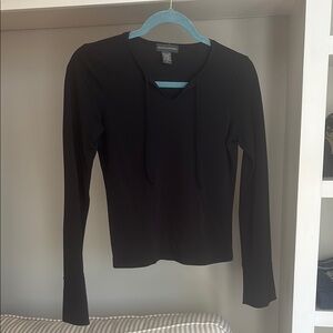 Banana Republic Black Long Sleeve Top